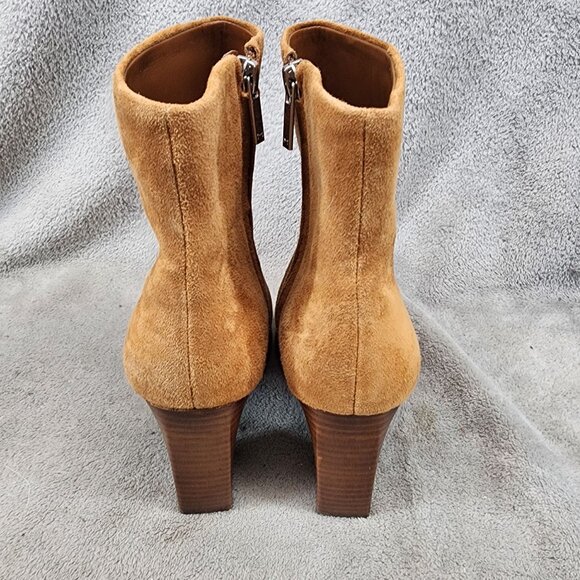 Marc Fisher Shoes Womens Size 8 Brown Leather Side Zip Ankle Boots - Picture 5 of 12